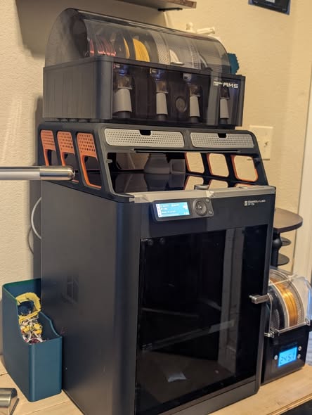 Bambu Lab P1S with AMS multi-material system