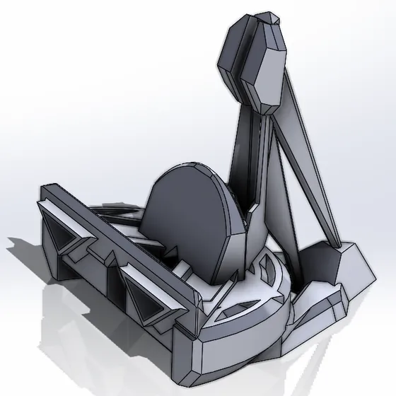 CAD model of a mechanical assembly
