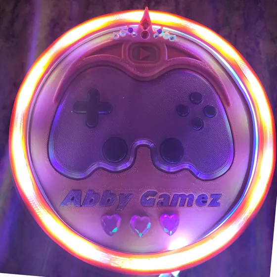 Backlit acrylic LED gaming sign made by DeSmit Designs